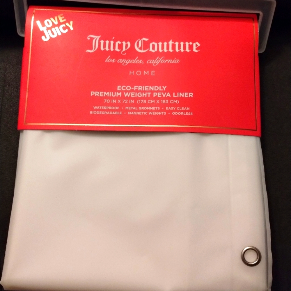 Juicy Couture shower liner